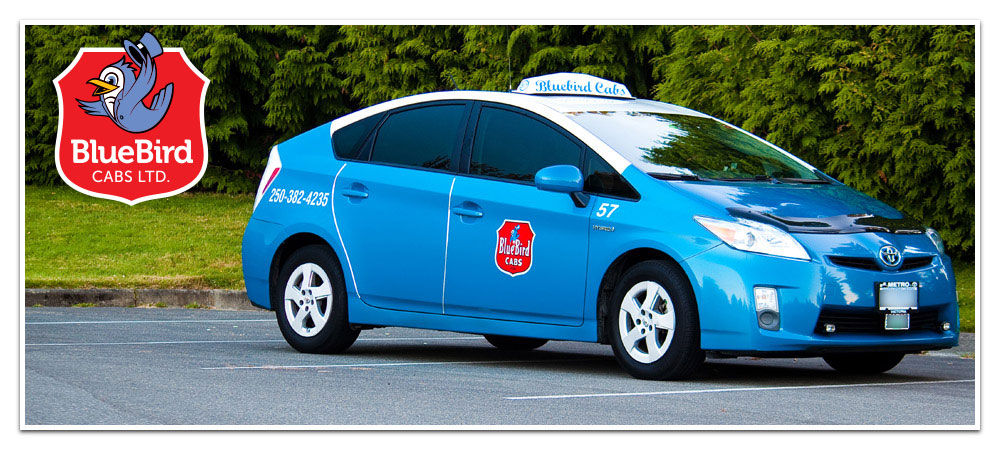 Bluebird Cabs Ltd. Book Online Banner